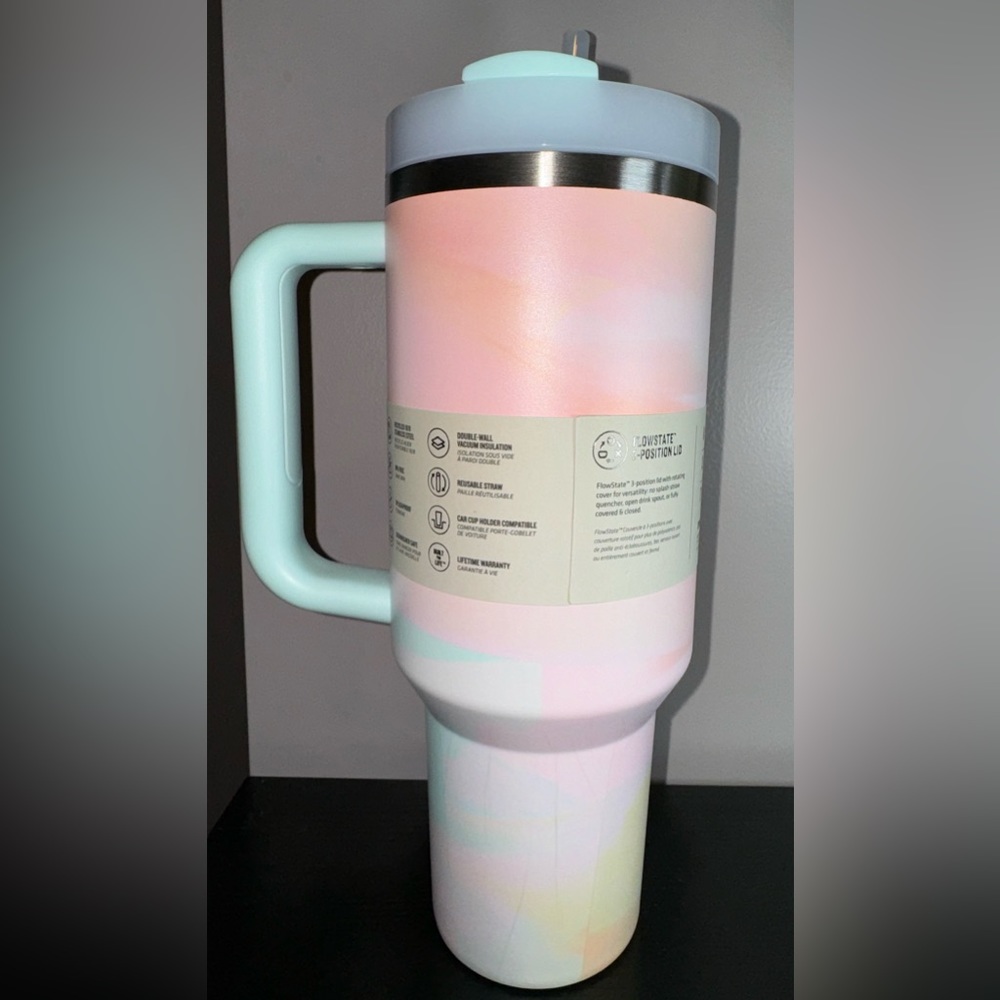 *SOLD* Stanley The Clean Slate Warm Serene Brushstrokes 40 oz Quencher Tumbler - Picture 6 of 12